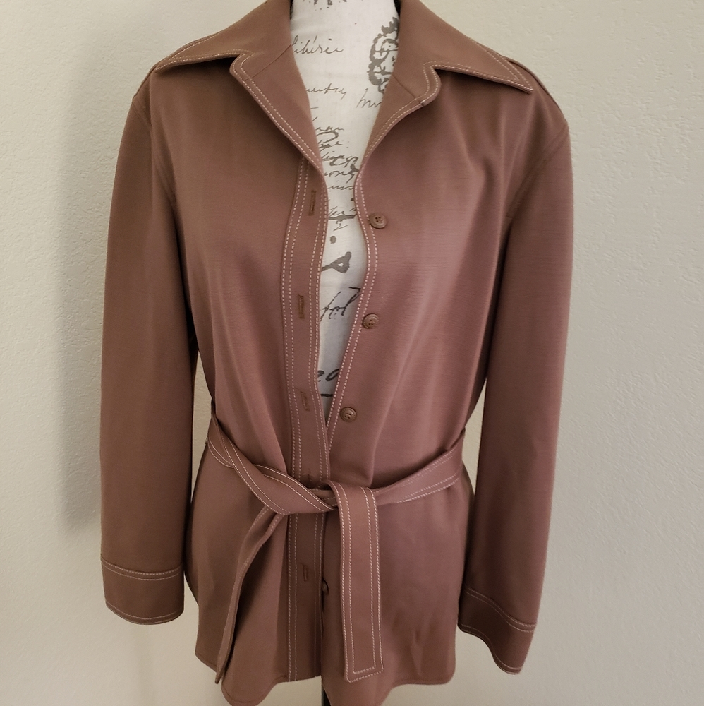 Vintage brown blazer jacket